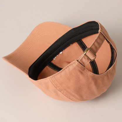 Mama Heart Embroidered Hat in Clay