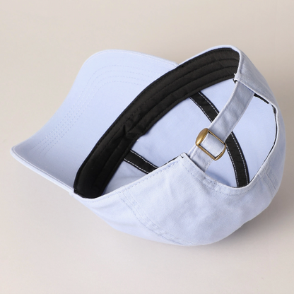 Mama Heart Embroidered Hat in Light Blue