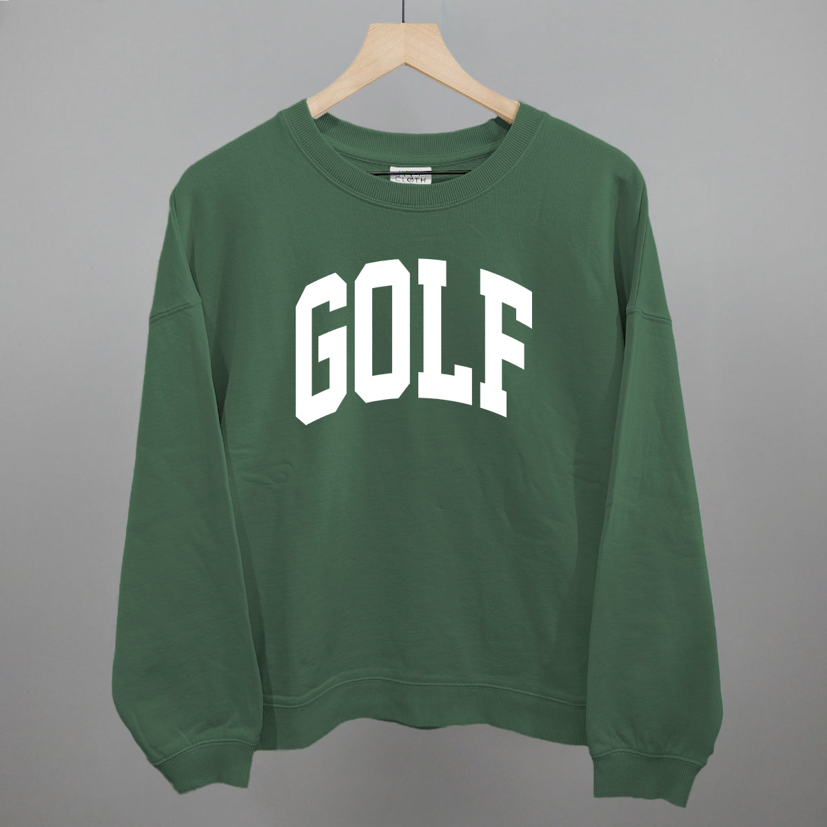 Golf Arch (White) Funny Oversized Boxy Crewneck Sweatshirt in Myrtle – Ivy + Cloth