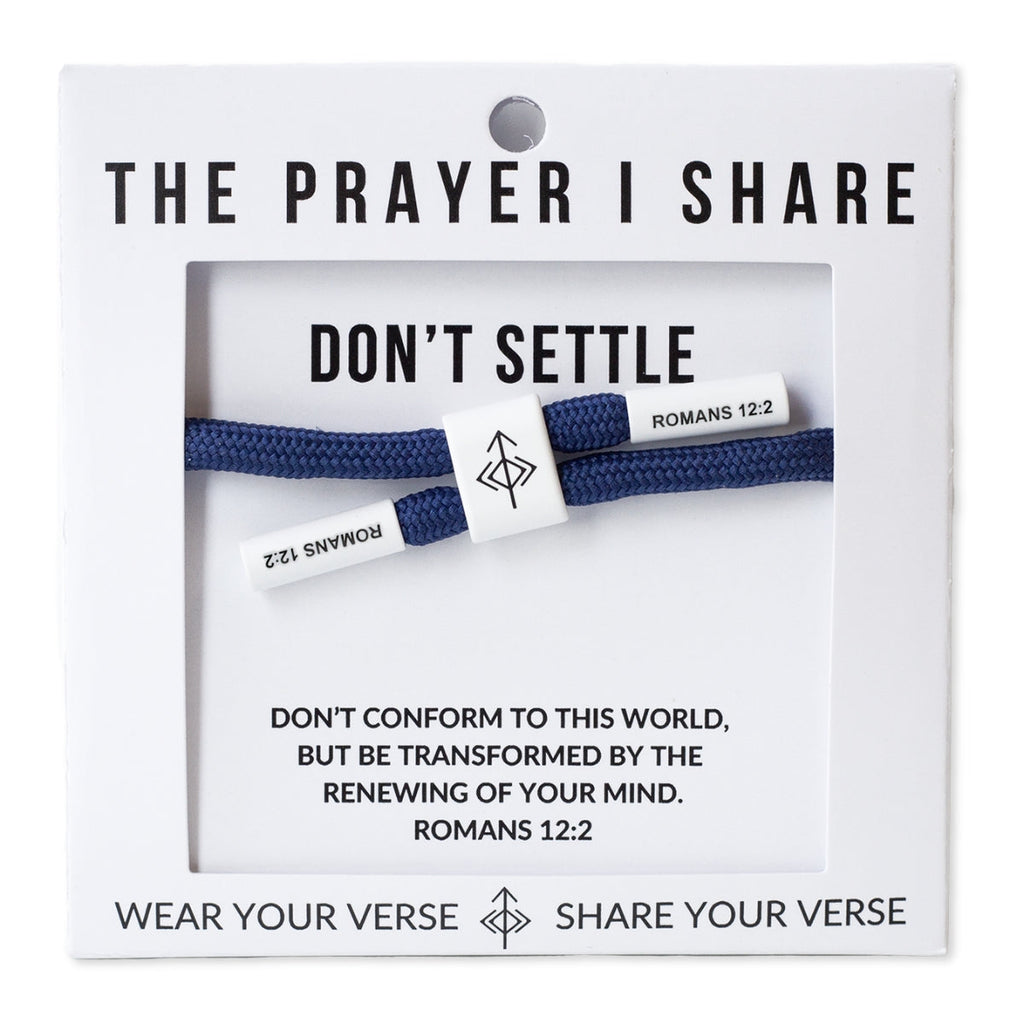 Don't Settle, Romans 12:2