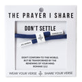Don't Settle, Romans 12:2
