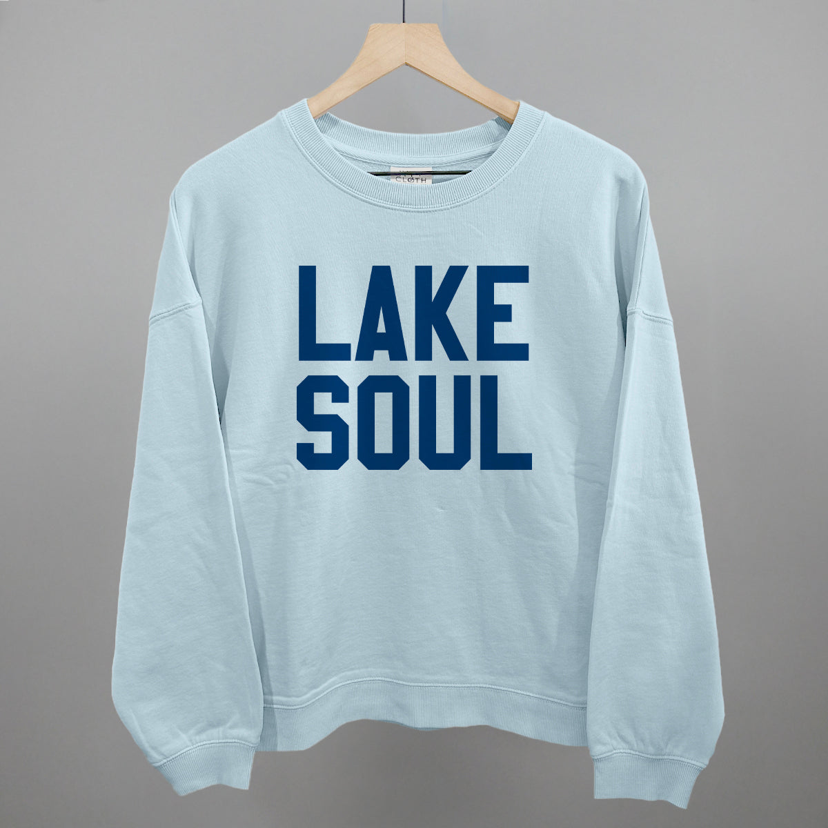 Lake Soul Funny Oversized Boxy Crewneck Sweatshirt in Nantucket Breeze – Ivy + Cloth