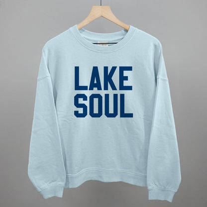 Lake Soul Funny Oversized Boxy Crewneck Sweatshirt in Nantucket Breeze – Ivy + Cloth