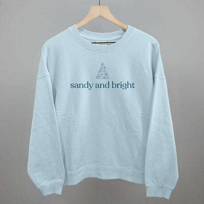 Sandy And Bright Seashell Tree Funny Oversized Boxy Crewneck Sweatshirt in Nantucket Breeze – Ivy + Cloth