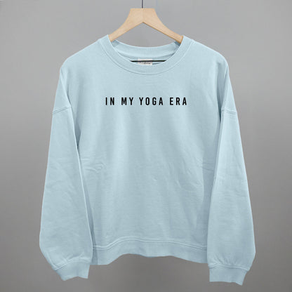 In My Yoga Era Funny Oversized Boxy Crewneck Sweatshirt in Nantucket Breeze – Ivy + Cloth