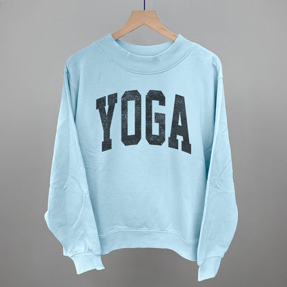 Yoga Arch Funny Oversized French Terry Mockneck Sweatshirt in Nantucket Breeze – Ivy + Cloth