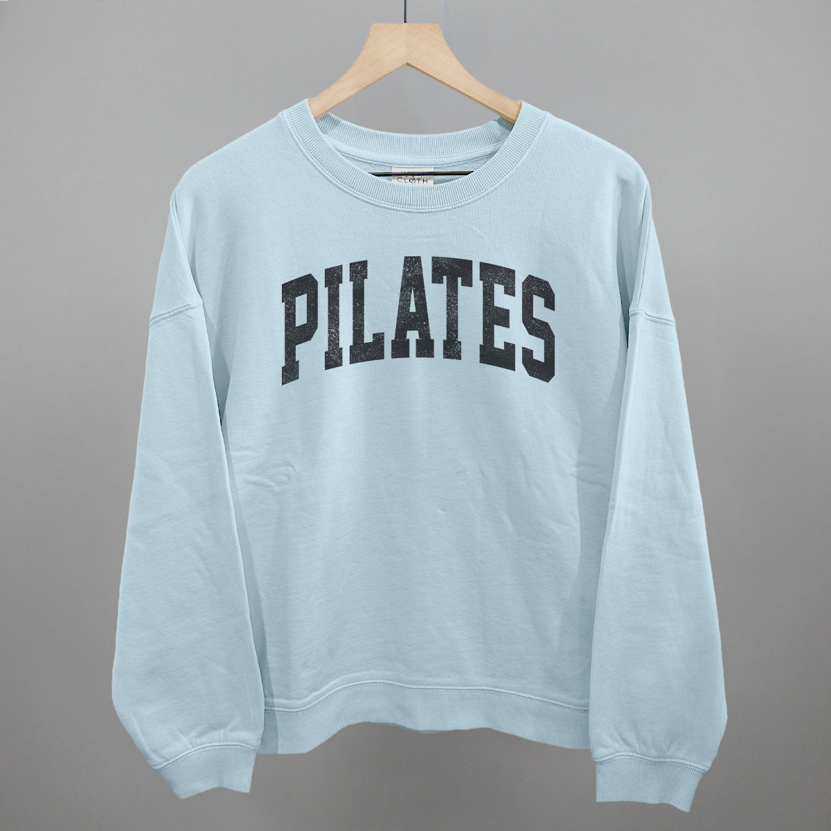Pilates Arch Funny Oversized Boxy Crewneck Sweatshirt in Nantucket Breeze – Ivy + Cloth