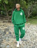 Green Elevated Faith Sweatpants with Christian Apparel design, perfect for casual wear and comfort