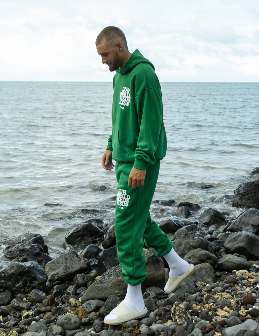 Elevated Faith Christian Apparel Green Sweatpants for Comfortable Everyday Wear