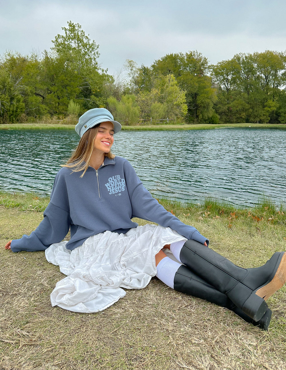 Elevated Faith Christian Jacket in gray with soft fabric, perfect for casual outdoor wear