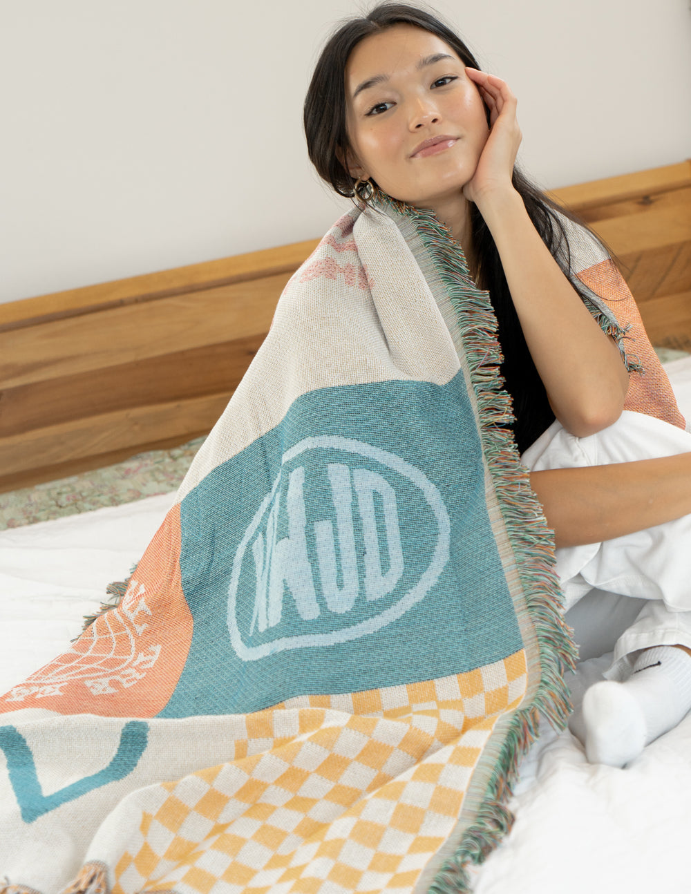 Elevated Faith WJD Blanket featuring vibrant patterns for cozy Christian gifts