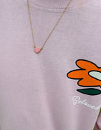Elevated Faith Gold Necklace with Pink Heart Pendant, perfect for Christian Jewelry enthusiasts