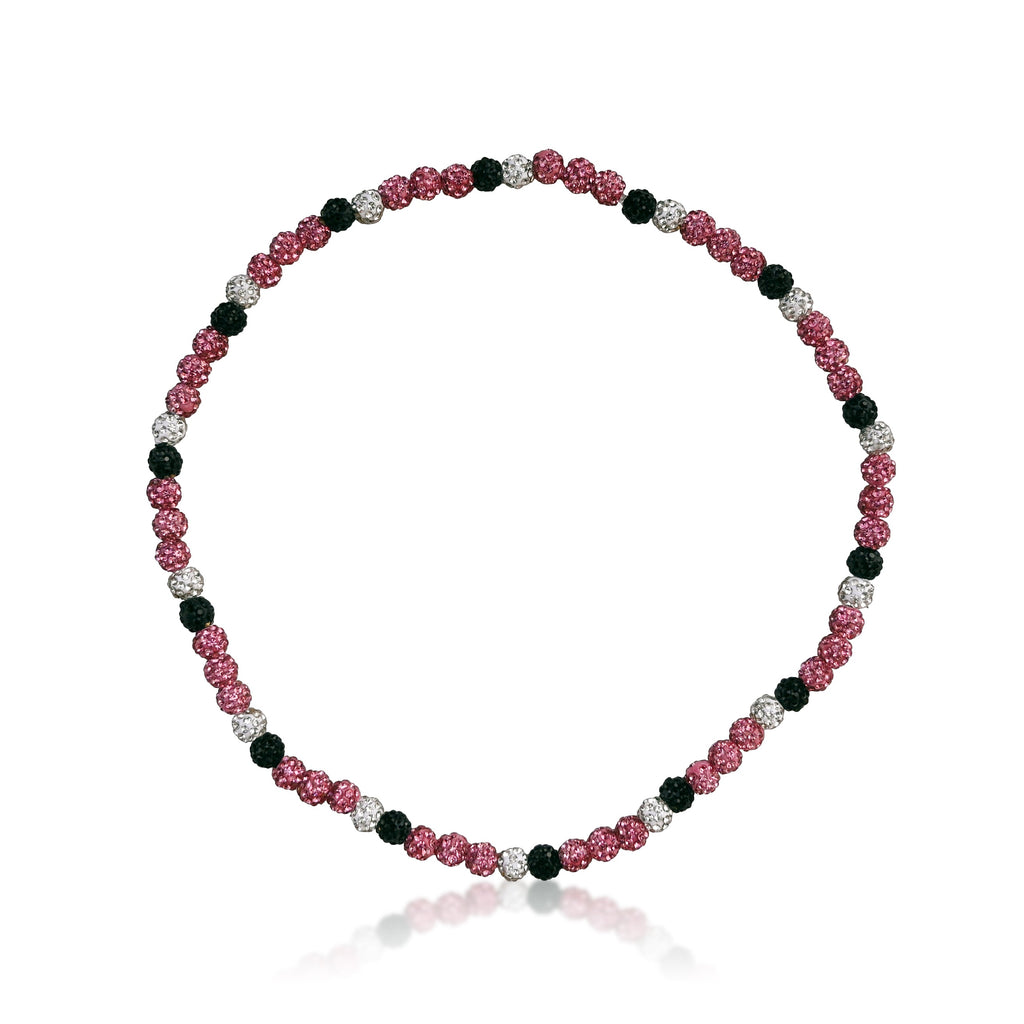 Pink Ice Bead Necklace