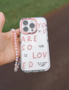 Elevated Faith Christian iPhone Case with inspiring message and pink accents for a stylish look