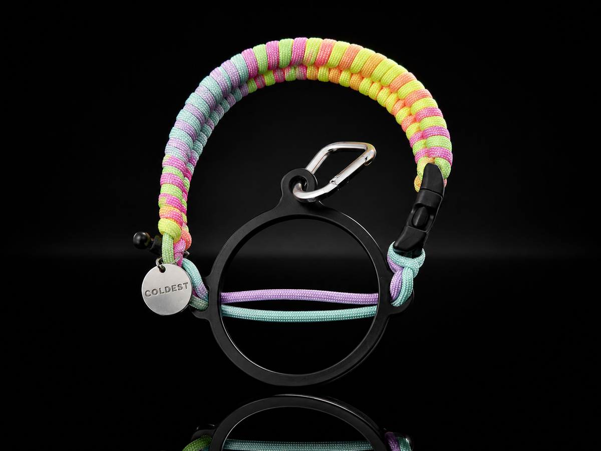 COLDEST paracord handle for wide mouth water bottles in Prism