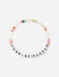 Elevated Faith Christian Jewelry Bracelet with colorful beading and 'PROMISE KEEPER' text