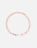 Elevated Faith Christian Jewelry Bracelet with pastel beads spelling PROSPER in colorful letters