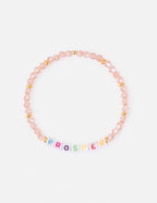 Elevated Faith Christian Jewelry Bracelet with pastel beads spelling PROSPER in colorful letters