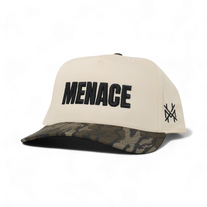 Menace Funny Embroidered Hat in Retro Mossy Oak Bottomland/Natural – Ivy + Cloth