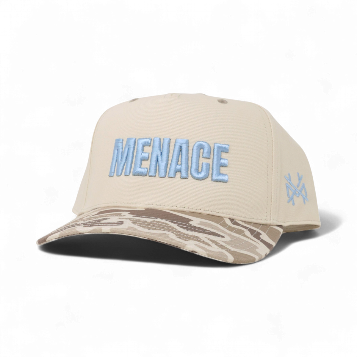 Menace Funny Embroidered Hat in Retro Field Camo/Natural – Ivy + Cloth