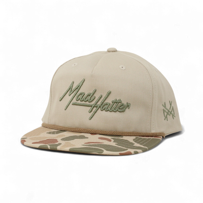 The Mad Hatter Co. Legacy Funny Embroidered Trucker Hat in Grandpa Harvest Camo/Tan – Ivy + Cloth