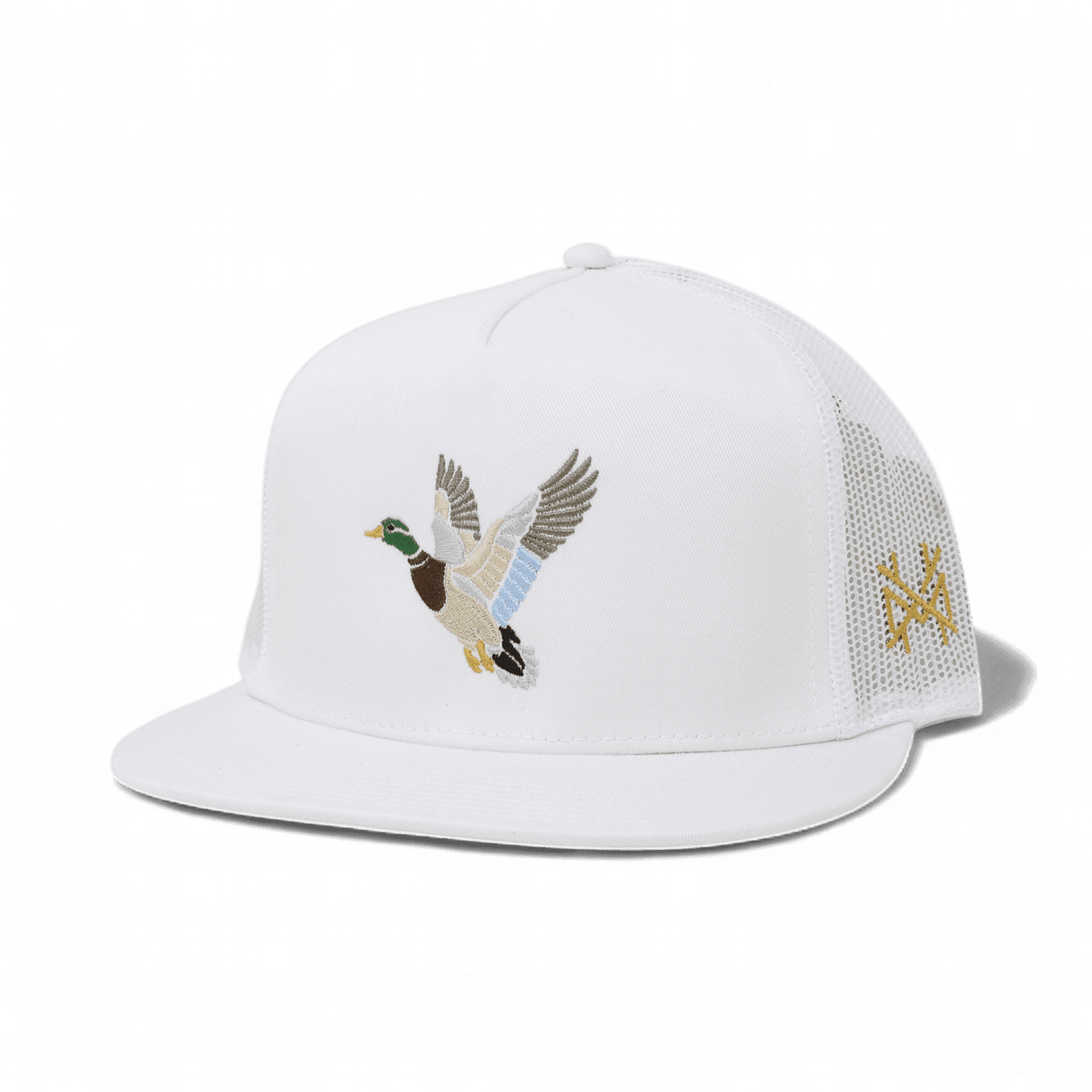 Flyaway Duck Funny Embroidered Snapback Hat in Flat Bill White – Ivy + Cloth