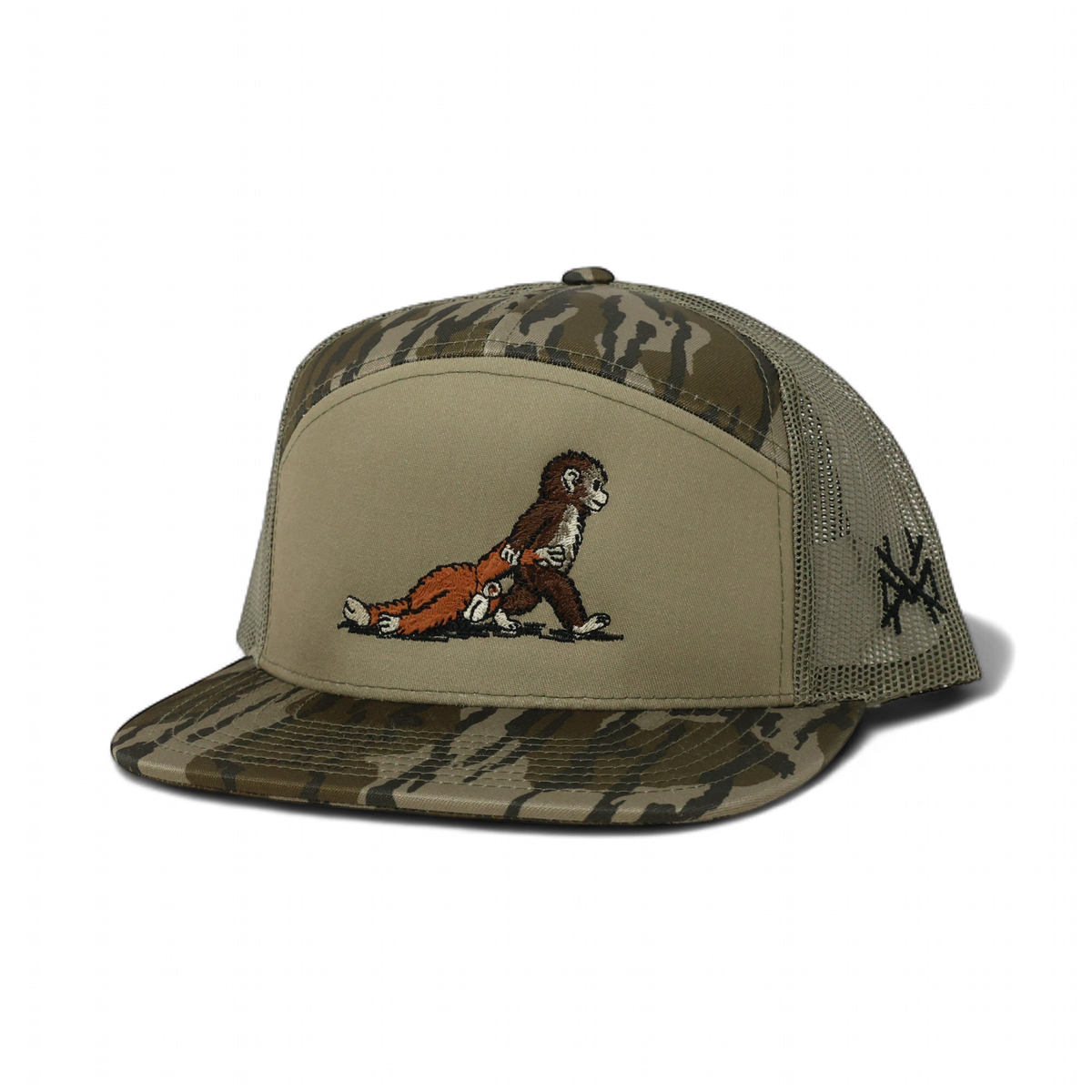 Punch Funny Embroidered Snapback Hat in 7 Panel Bottomland/Loden – Ivy + Cloth