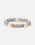 Elevated Faith Christian Jewelry Bracelet in gray and gold with stylish beaded design