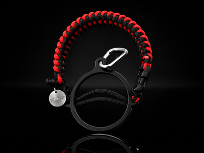 COLDEST paracord handle for wide mouth water bottles in Savage Red