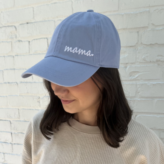 Mama Heart Embroidered Hat