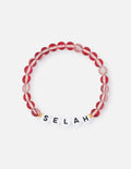 Elevated Faith Christian Jewelry Bracelet with red beads featuring the word SELAH in white letters