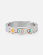Elevated Faith Child of God Ring in Silver as a piece of meaningful Christian Jewelry