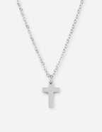 Elevated Faith Silver Cross Necklace as elegant Christian Jewelry for everyday wear