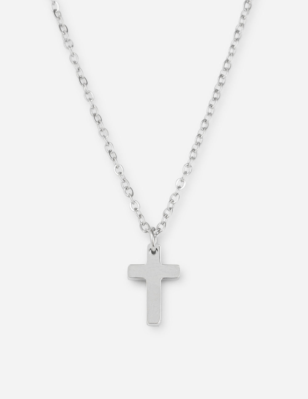Elevated Faith Silver Cross Necklace as elegant Christian Jewelry for everyday wear