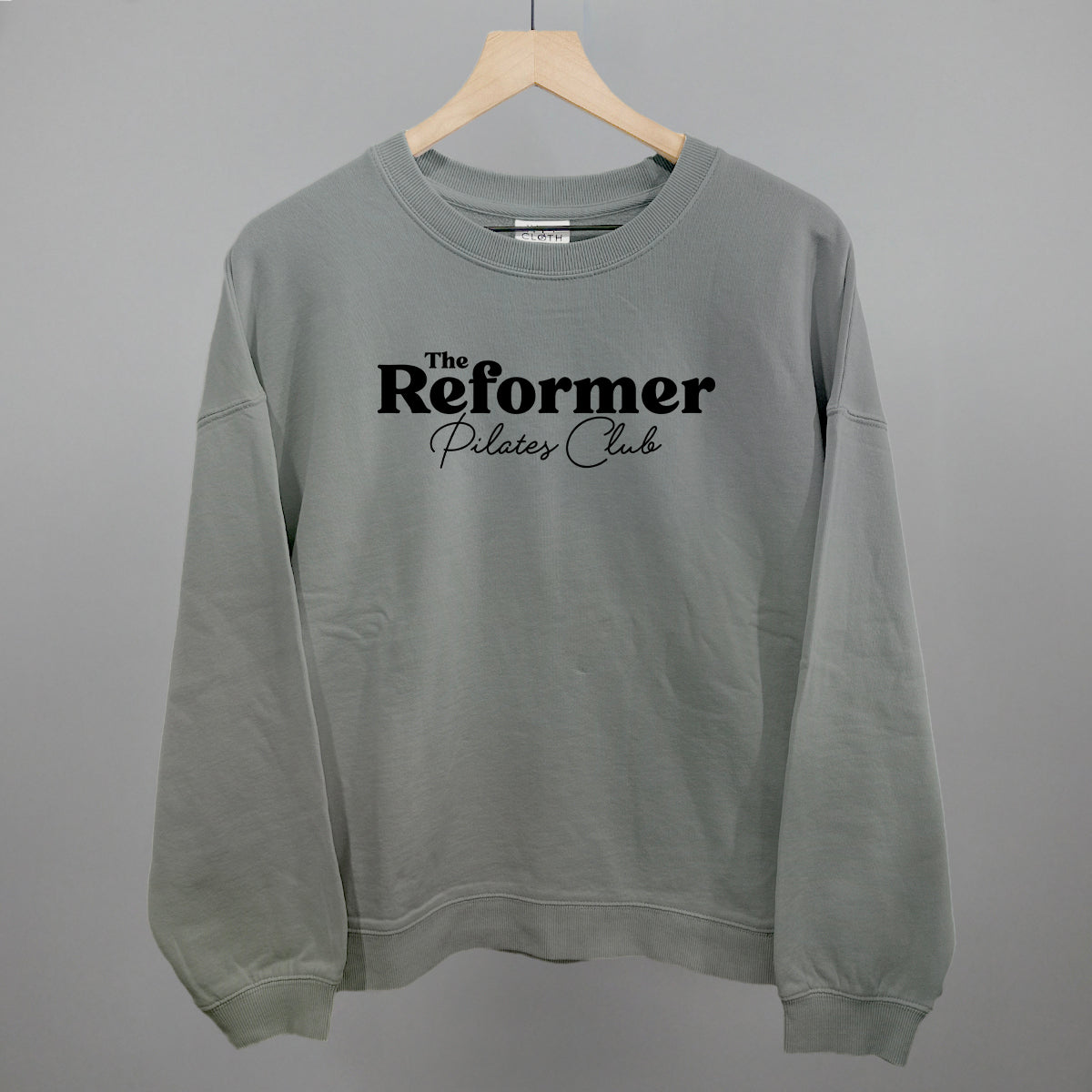 The Reformer Pilates Club Funny Oversized Boxy Crewneck Sweatshirt in Smoke – Ivy + Cloth