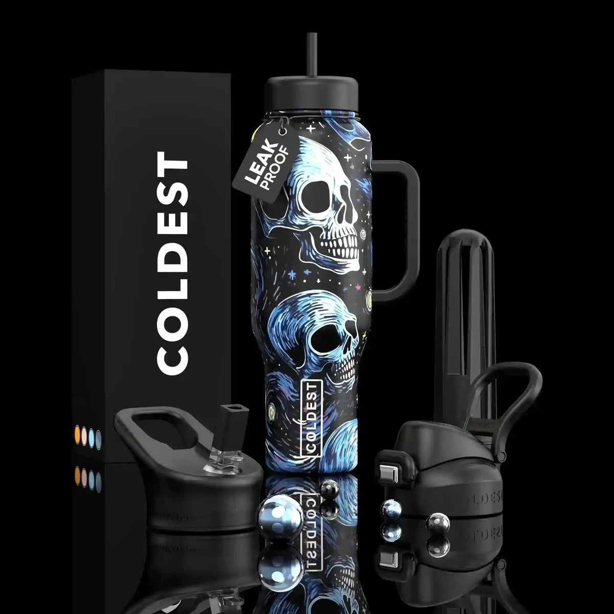 COLDEST 36oz Limitless Ultra v8 insulated stainless steel tumbler with handle – view 27
