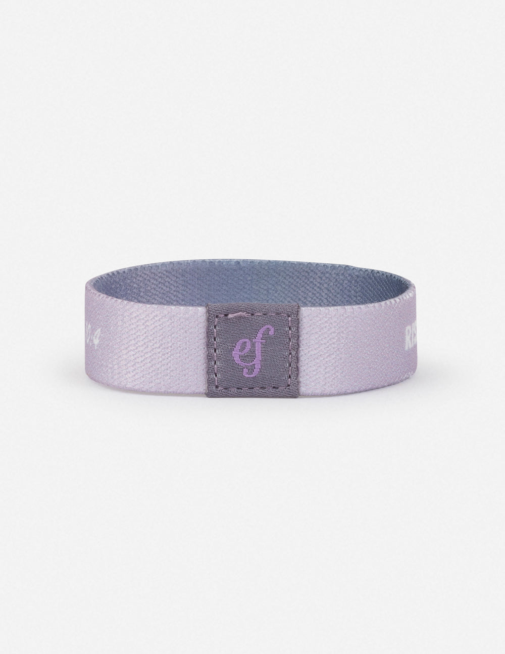 Elevated Faith Christian Jewelry Bracelet in soft lavender with a comfortable fabric design