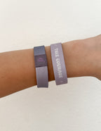 Elevated Faith Christian Jewelry Bracelet in purple with inspirational text for daily encouragement