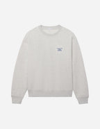 Elevated Faith Christian Crewneck Sweatshirt in light gray with inspirational text design