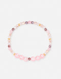 Elevated Faith Christian Jewelry Bracelet with Pink Beads and Letters spelling 'THE WAY'