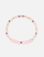 Elevated Faith Christian Jewelry Bracelet with Pink Beads and Letters spelling 'THE WAY'