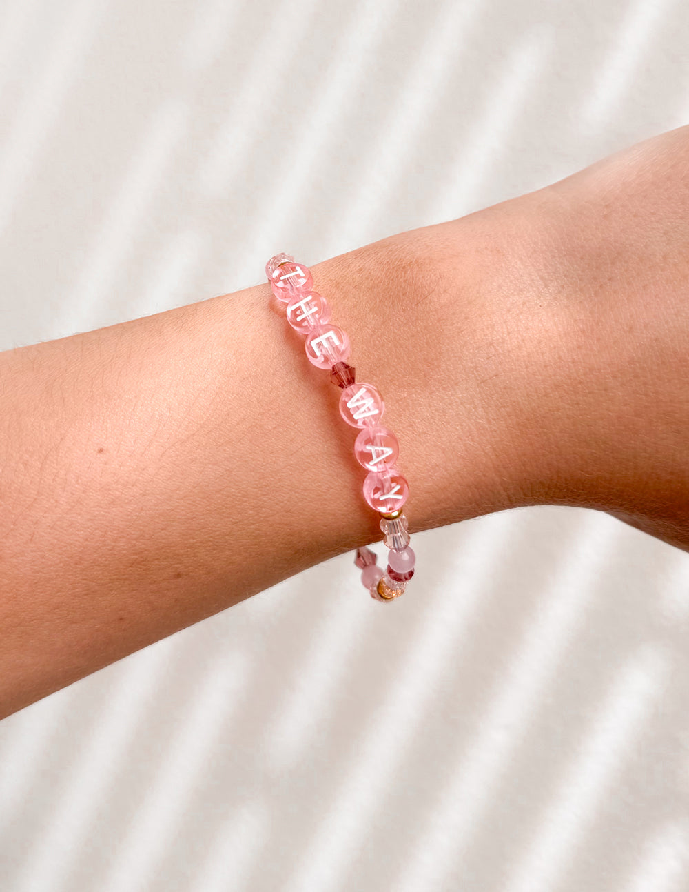 Elevated Faith Christian Jewelry Bracelet featuring colorful beads with letters spelling 'THE WAY'