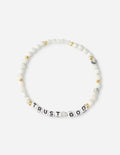Elevated Faith Christian Jewelry Bracelet featuring beads and the message TRUST GOD
