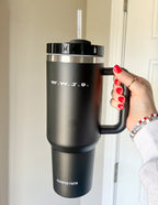 Elevated Faith W.W.J.D. Tumbler with Straw, Perfect Christian Gifts for Daily Inspiration