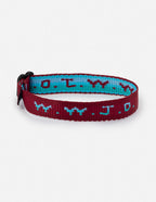 Elevated Faith Christian Jewelry Bracelet with colorful woven design featuring W.W.J.D. text