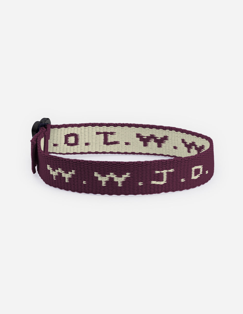 Elevated Faith Christian Jewelry Bracelet in maroon with woven message for daily inspiration