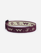 Elevated Faith Christian Jewelry Bracelet in maroon with woven message for daily inspiration