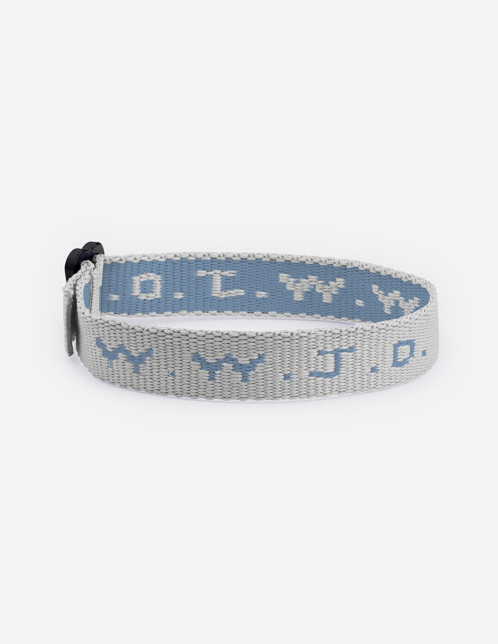 Elevated Faith Christian Jewelry Bracelet in light blue with a woven design and adjustable strap