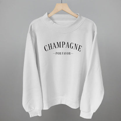 Champagne Por Favor Funny Oversized Terry Poncho in White – Ivy + Cloth
