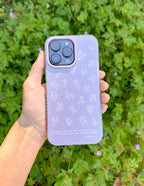 Christian iPhone Case with Floral Design and Inspirational Scripture from Psalm 46 4